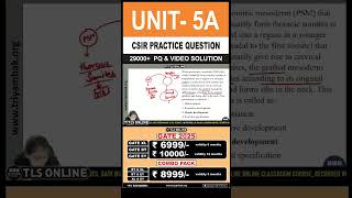 CSIR Practice Question  Unit 5 Developmental Biology  Topic A Basic concepts of development [upl. by Eniruam825]