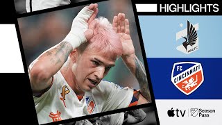 Minnesota United vs FC Cincinnati  Orellano Strikes  Full Match Highlights  September 18 2024 [upl. by Kosiur]