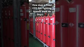 How does a fixed CO2 fire fighting system work on ships❓ shorts firesystem youtubeshorts sea [upl. by Freud]