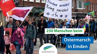 Ostermarsch in Emden  250 Menschen marschieren für den Frieden [upl. by Goeselt]