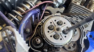 TTR 125 clutch replacement very detailed how too [upl. by Itisahc841]