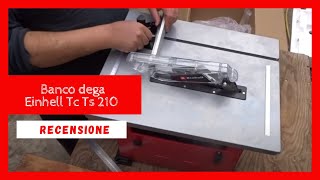 Unboxing e recensione della sega circolare da banco  Einhell Tc Ts 210 einhell recensione legno [upl. by Eetnod]