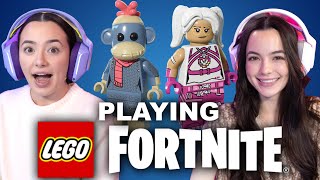 PLAYING LEGO FORTNITE  Merrell Twins Live [upl. by Jean-Claude]