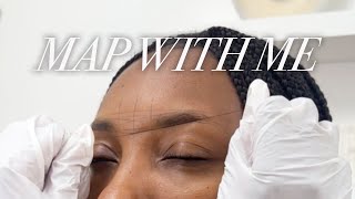 Quick Brow Mapping  Ombré Brows [upl. by Lawrence]