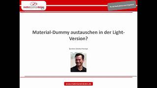 Material Dummy austauschen [upl. by Ihc]