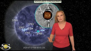 Multiple EarthDirected Solar Storms amp XFlares on All Sides  Space Weather Spotlight 28 July 2024 [upl. by Annhoj504]