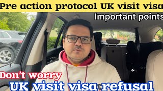 Pre action protocol Uk visit visa  Process  Time  Cost  chances ukvisaapproved [upl. by Nacul924]