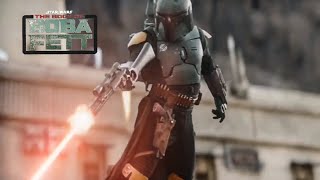 Boba Fett and The Mandalorian Jetpack Scene  The Book of Boba Fett Episode 7 [upl. by Assilac]