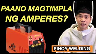 Paano Magtimpla ng Amperes ng Welding Machine  Pinoy Welding Lesson Part 8  Step by Step Tutorial [upl. by Oringas]