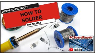 How to Use a Soldering Iron  The Basics  How to Solder [upl. by Airuam]