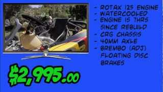 CRG Rotax 125 Go Kart For sale [upl. by Denman677]