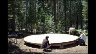 Light Feet 16quot yurt platform build and setup  long version [upl. by Nivets454]