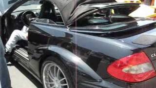 MercedesBenz CLK DTM Cabriolet Roof Operation [upl. by Fina]