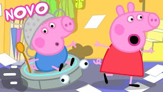 Peppa Pig Português Brasil  O Pequeno Robô  NOVO Contos da Peppa Pig [upl. by Gnem956]