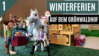 1 Winterferien auf dem Grünwaldhof ☃️  Schleich Serie 🎄 41220 [upl. by Kcirnek]