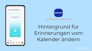 Hintergrund für Erinnerungen vom Kalender ändern  Samsung Android 14  One UI 6 [upl. by Nayk]