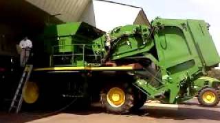 7760 Cotton Picker harvest mode to transport mode [upl. by Trula]