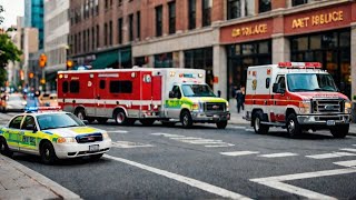 Sonido de sirena de ambulancia policía y bomberos [upl. by Airat611]