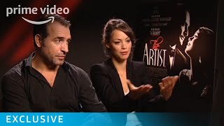 Jean Dujardin and Bérénice Bejo The Artist Interview [upl. by Koppel230]