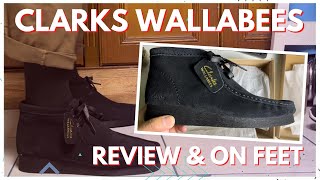 CLARKS WALLABEES BOOT 2 REVIEW UNBOXING ON FEET [upl. by Attaynik15]