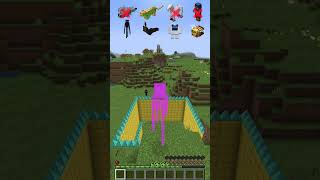 Spike Fall vs Different Mobs shorts meme minecraft [upl. by Dedra]