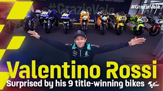 Valentino Rossi surprised by his 9 titlewinning bikes [upl. by Nade870]