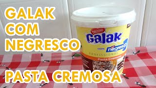 NOVIDADE Galak com Negresco Pasta Cremosa  Review  357 [upl. by Eilitan]