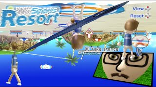 I corrupted Wii Sports Resort Wake boarding frisbee [upl. by Euqinorev]