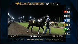 Los Alamitos Replays  Sunday September 29 2024  Race 7 [upl. by Lassiter]