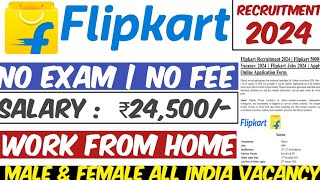 Flipkart Work From Home 2024  Flipkart Recruitment 2024  Flipkart New Vacancy 2024  Flipkart Jobs [upl. by Enirhtak148]