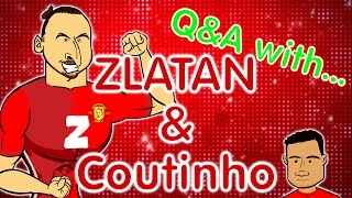 ZLATAN QampA and some little dweeb called Coutinho Man Utd vs Liverpool preview 2017 [upl. by Moffat]