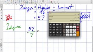 Building a Frequency Table Grade 12 Data Management Lesson 2 1 10 6 14 [upl. by Nyletak776]