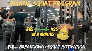 SMOLOV SQUAT Routine  365  425lbs  Full Program BreakdownSquat Motivation 60 lb INCREASE [upl. by Donaghue]