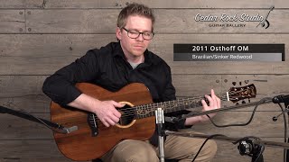 2011 Osthoff OM Brazilian Rosewood Sinker Redwood Woodstock Show played by Matt Thomas [upl. by Einallem]