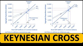 THE CONCEPT OF KEYNESIAN CROSS [upl. by Dnalyar]