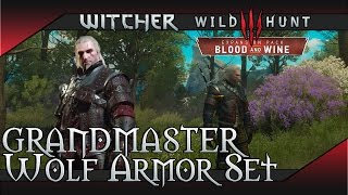 Witcher 3 Blood and Wine  Grandmaster Wolf Wolven Gear Set Location [upl. by Awram]