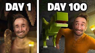 I survived 100 days in Minecrafts STRANGEST caves [upl. by Sivolc]