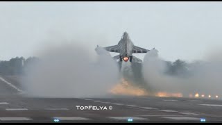 F16 Performs Fantastic TouchAndGo With Two Rolls [upl. by Caesaria]