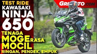 Kawasaki Ninja 650  Test Ride Review  GridOto [upl. by Jaunita]