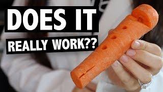 DIY CARROT FLUTE  edit recorder😐 [upl. by Riker]