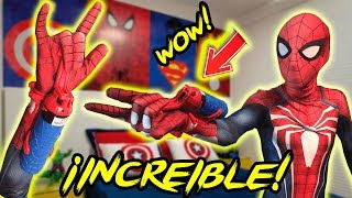 ABRIENDO LANZA TELARAÑAS FUNCIONAL UNBOXING WEBSHOOTERS SPIDERMAN  IVANSPIDEY [upl. by Anieral]