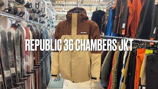 2425 スノーボードウェア REPUBLIC 36 CHAMBERS JKT [upl. by Rashidi]