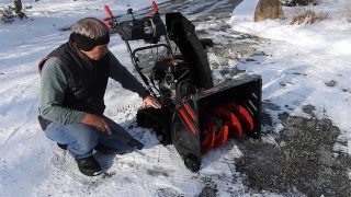 SNOWBLOWER ON A GRAVEL DRIVEWAY [upl. by Nibur230]