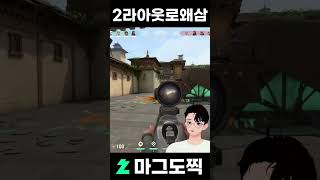 2라 아웃로 왜 삼 ㅋㅋ 발로란트 valorant 마샬 아웃로 2라아웃로 마그도찍 [upl. by Gustafson]