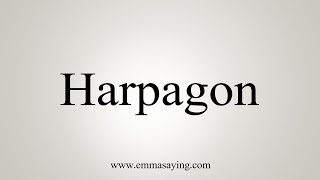 How To Say Harpagon [upl. by Ahsinut]