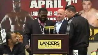 James Toney vs Bobby Gunn Press Conference 022312 [upl. by Yeldua]