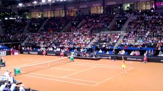 Ana Ivanovic vs Mona Barthel FED CUP 2013 Germany vs Serbia Stuttgart [upl. by Damour819]