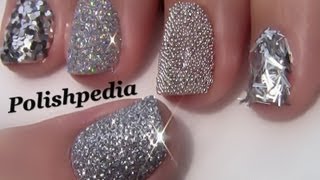 Silver Glitter Nails [upl. by Lebaron]