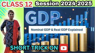 Nominal GDPamp Real GDP  Important CBSE QuestionsNational income class 12 theory with formula [upl. by Ridan672]