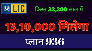 LIC Of India  Plan 936  LIC Jeevan Labh  LICVALA  LIC Best Plan 2024 [upl. by Hellah]